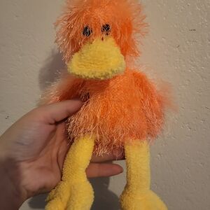 Ty Punkies Flip Flop Orange and Yellow Plush Duck Toy